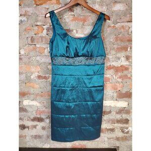 Celavie Blue Dress Womens Sz L Large Tank Sleeveless J